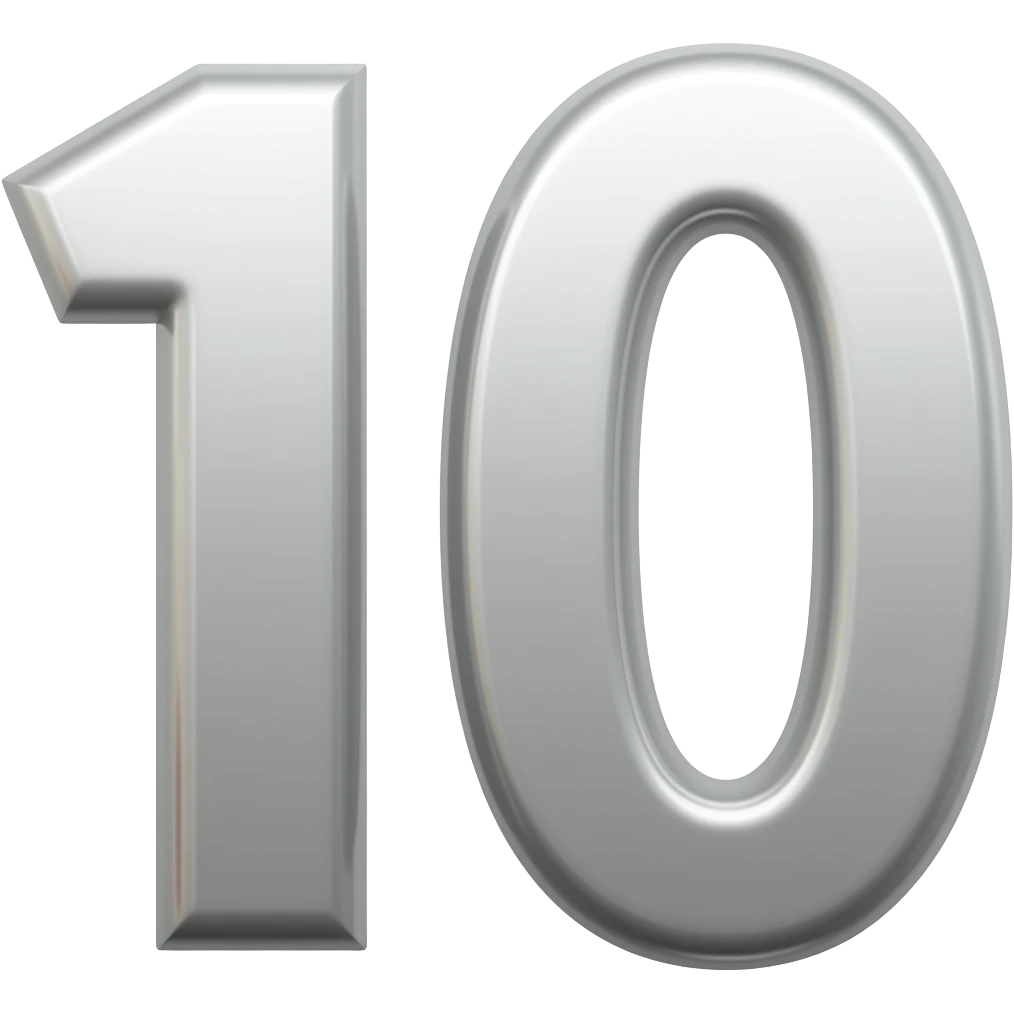 number 10 emoji