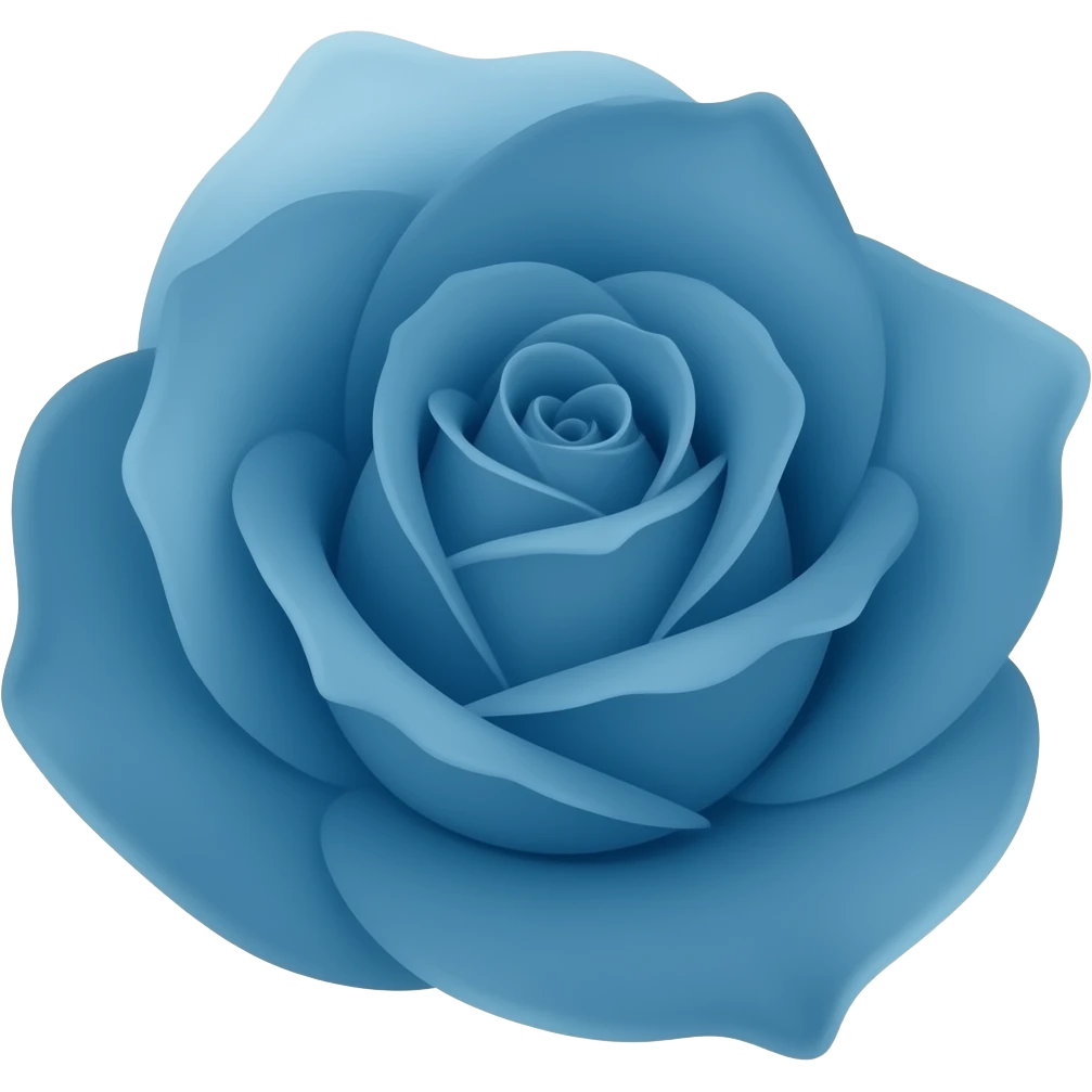 blue rose emoji