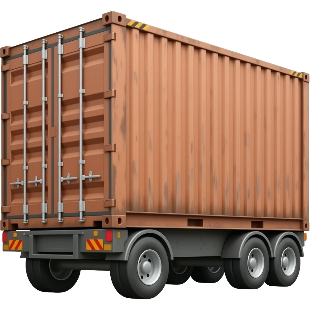 rusty cargo trailer emoji