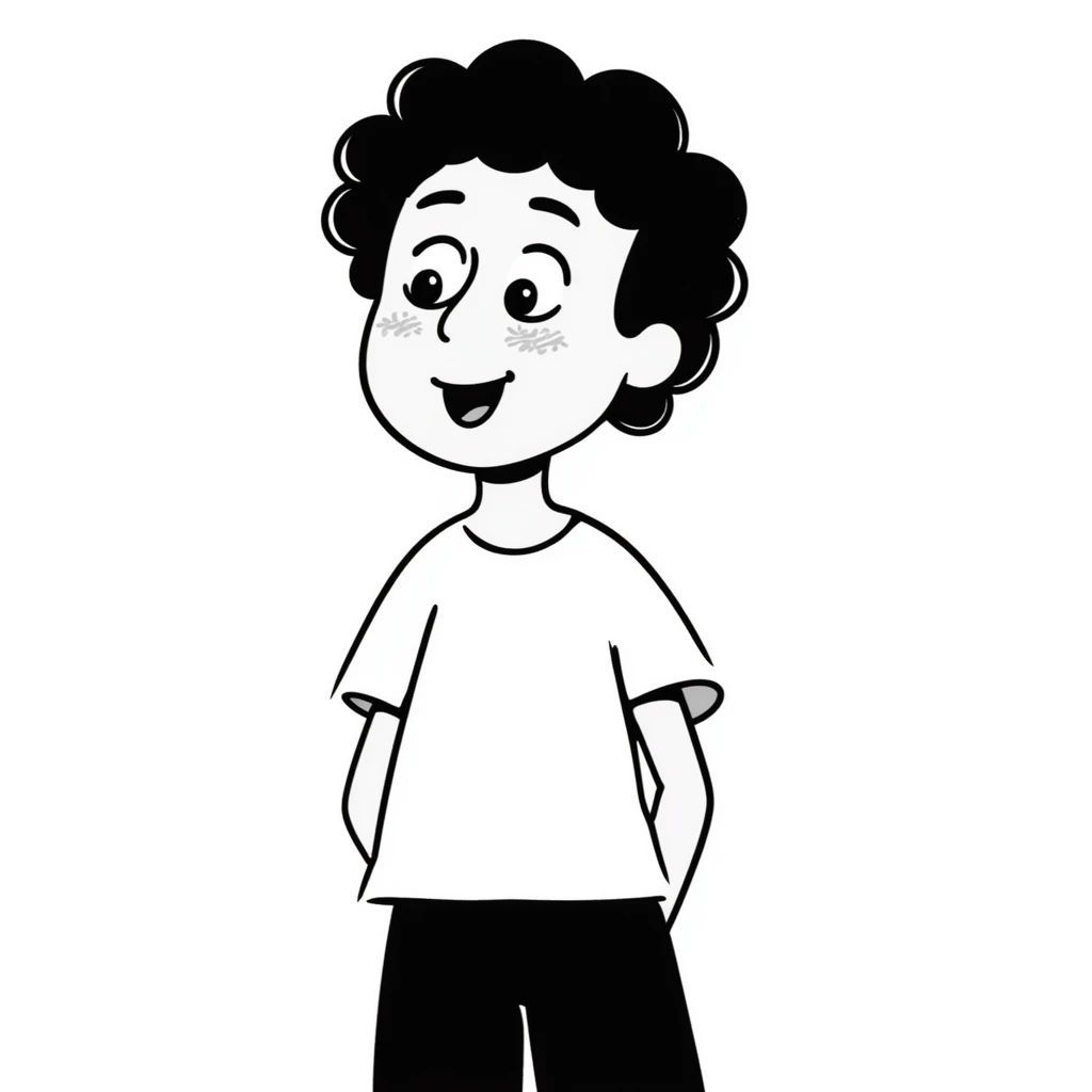 mixed-race girl with shaved curly black hair emoji