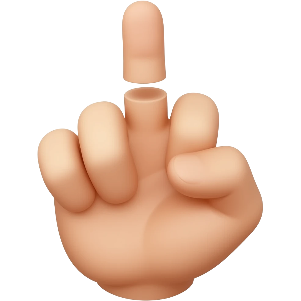 unfold that finger and fold the one next to it and the one second farthest away emoji