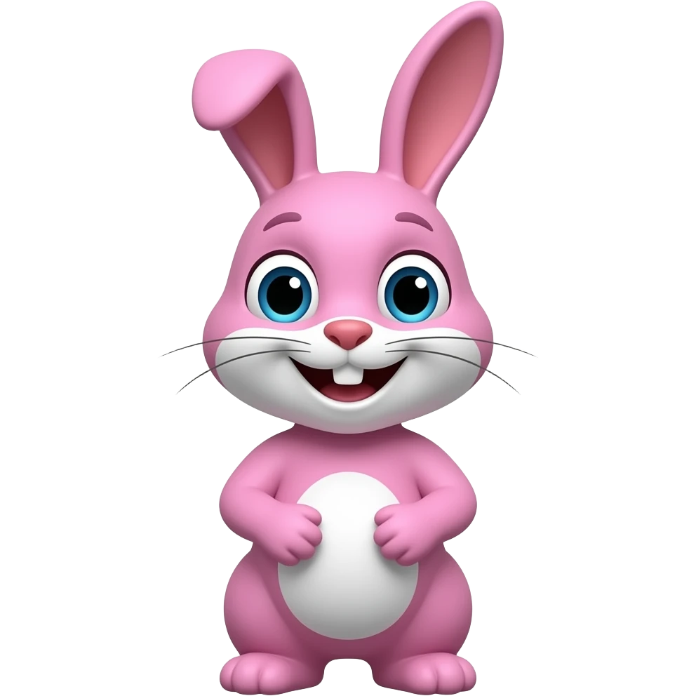pink bunny smile emoji