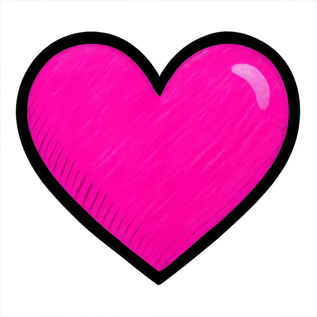 pink heart emoji, fun and modern style emoji