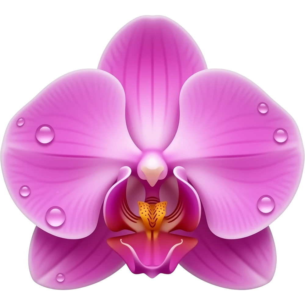 Orchid beautiful flower emoji
