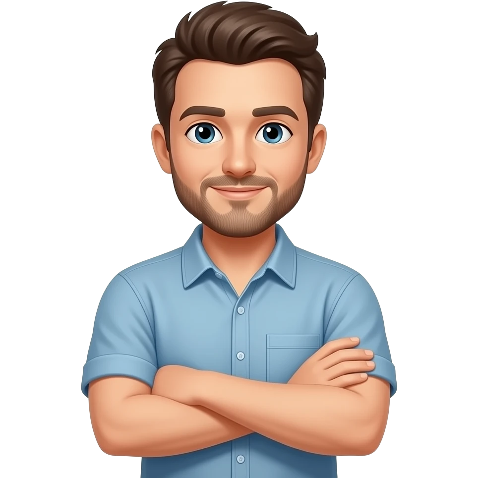 Faça um homen com os braços cruzado emoji