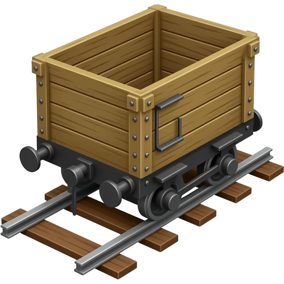 minecart on rails emoji