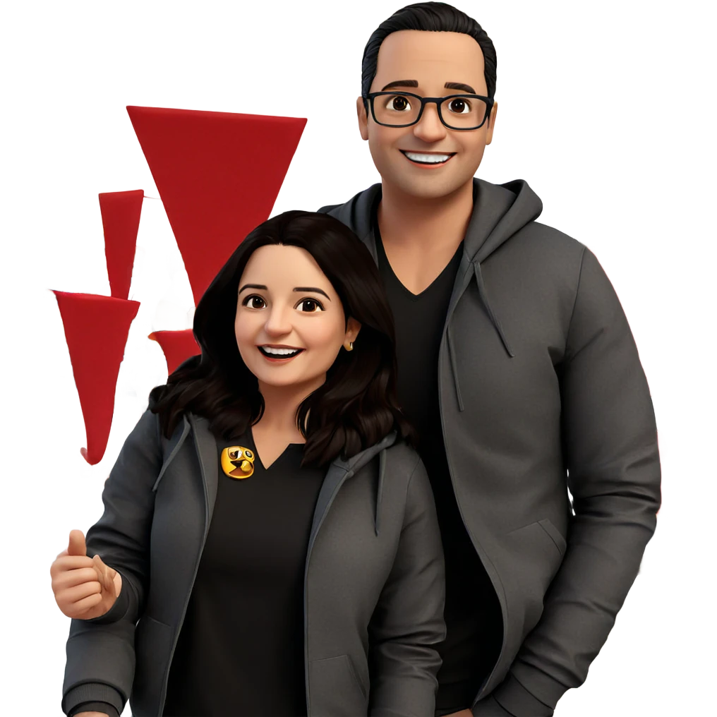 happy friends in cool outfits emoji