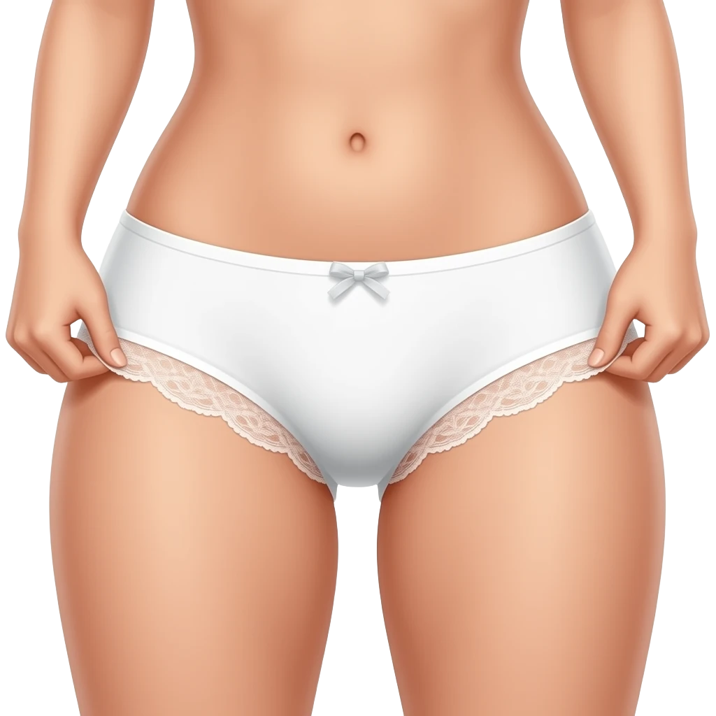 Women pulling her panties off down to nee emoji