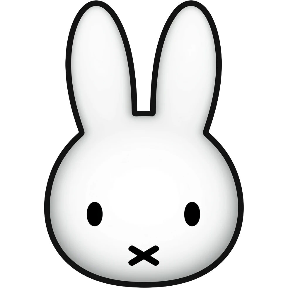 Miffy face emoji
