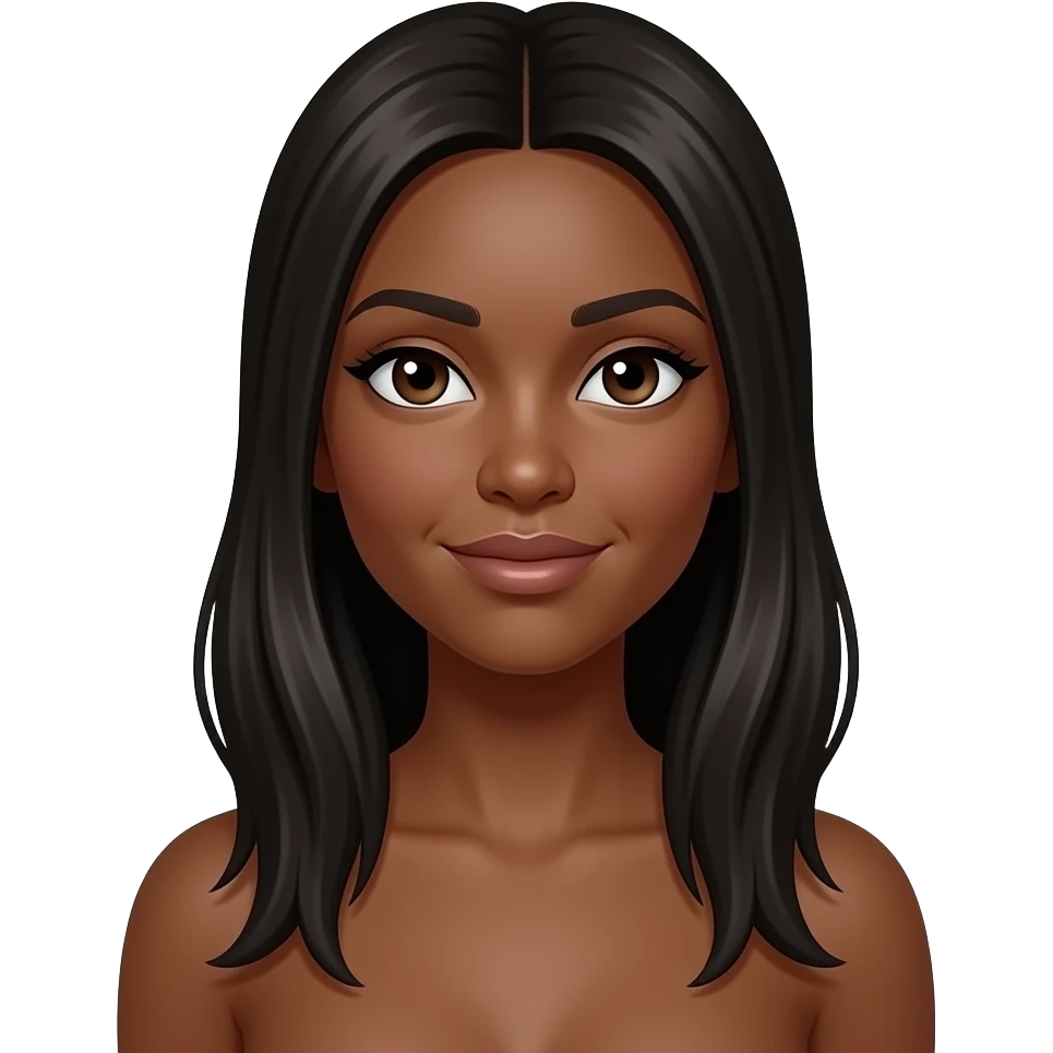 black naked woman emoji