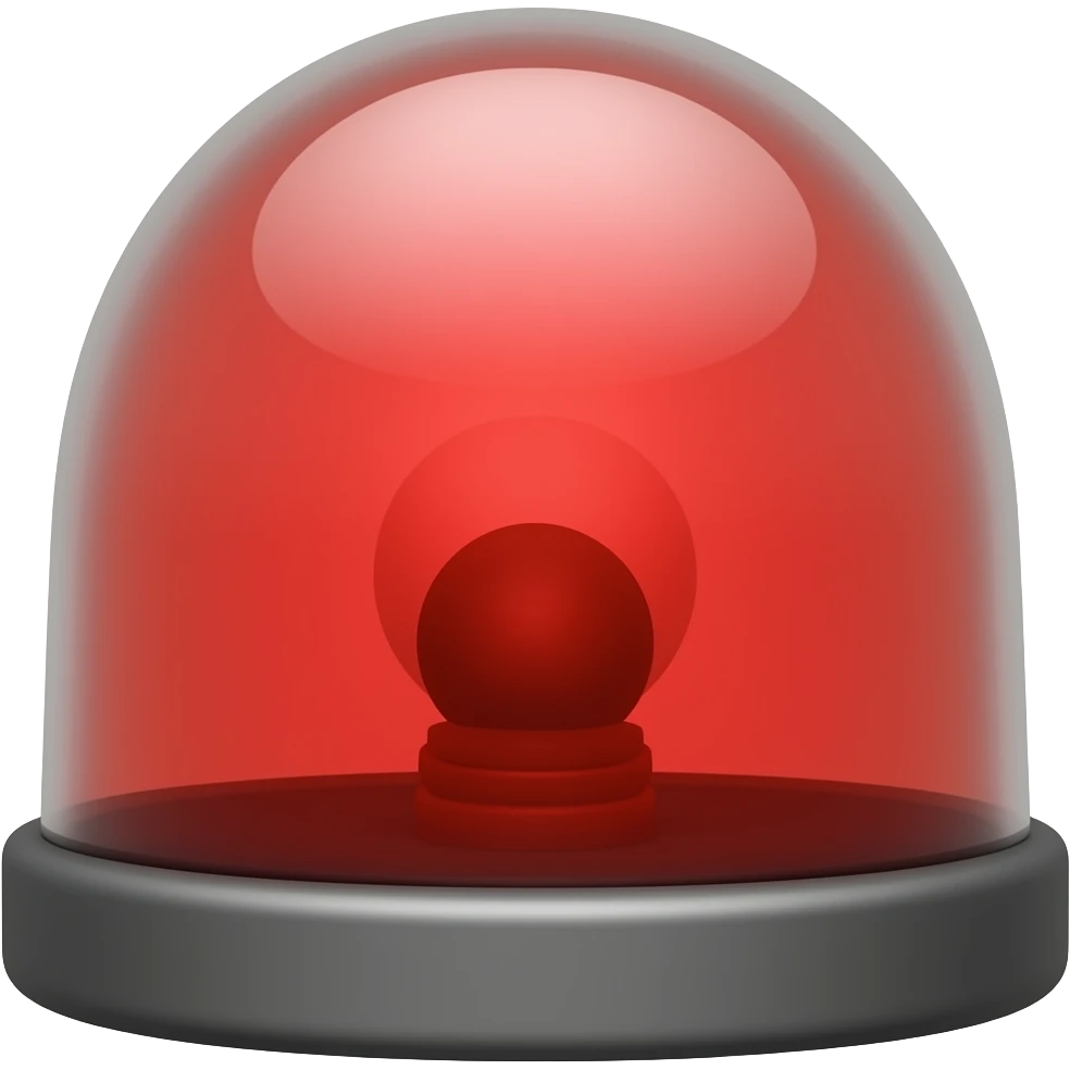 red police alarm emoji