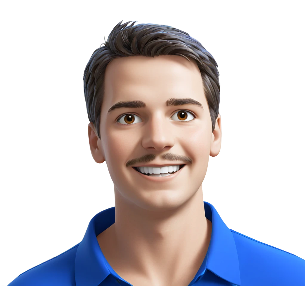 smiling boy in blue shirt emoji