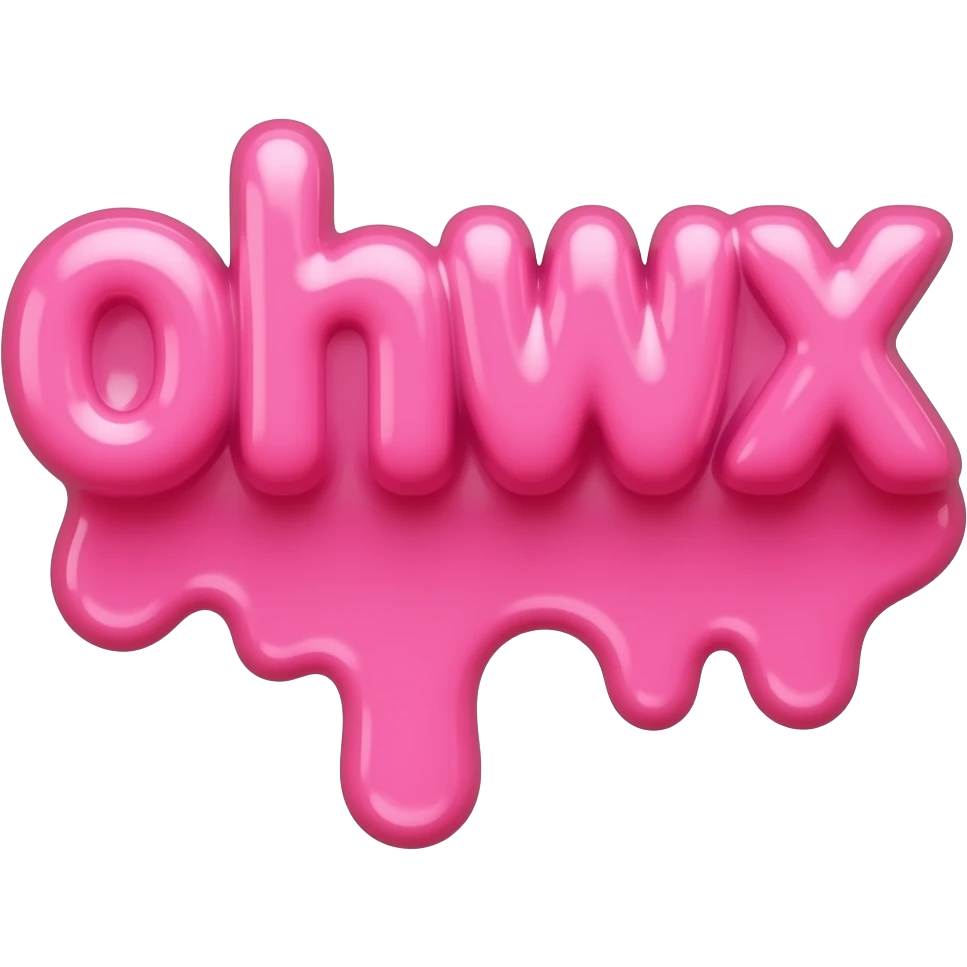 Can i get the word "Slikk" in pink cute bubble letters emoji