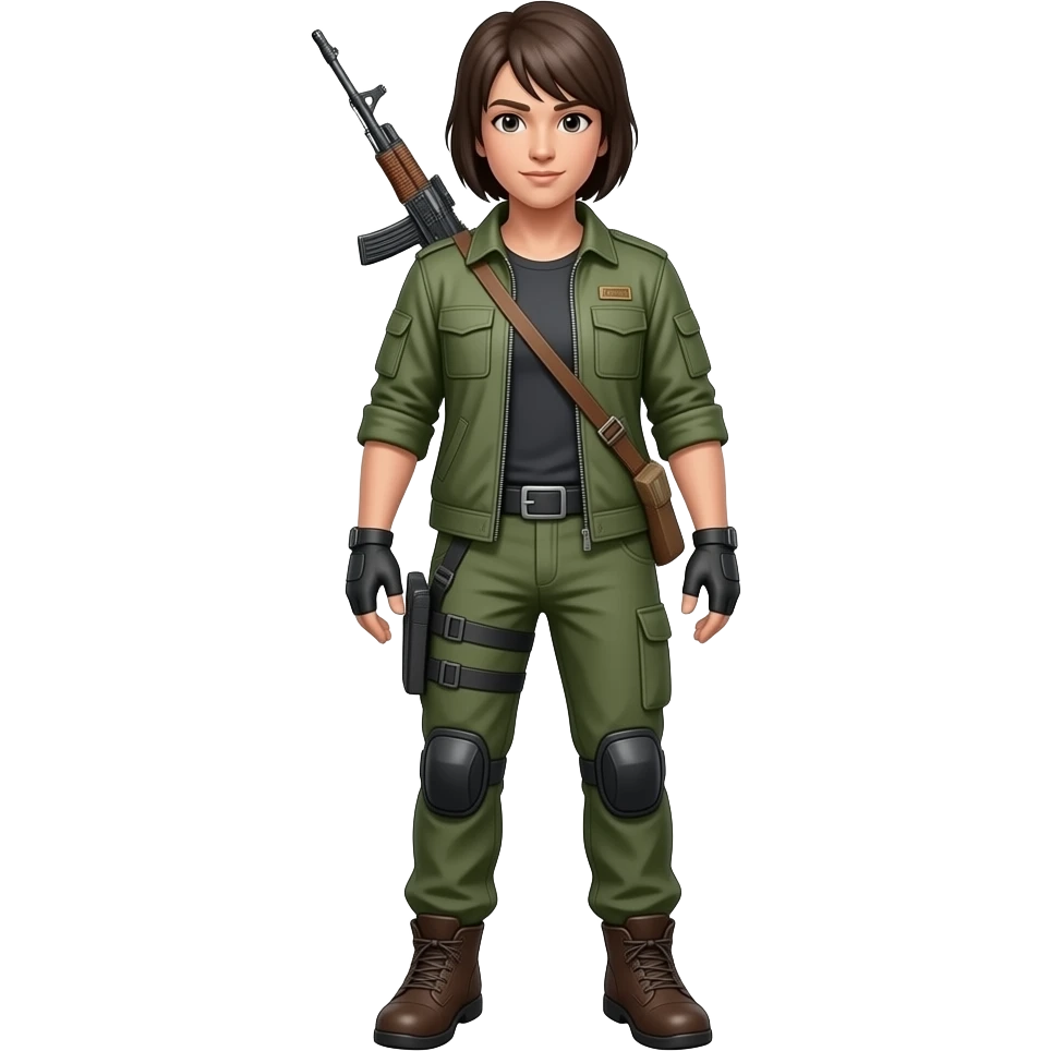 cazador de cuerpo entero  i que no este de espaldas y que se le vean las patas emoji