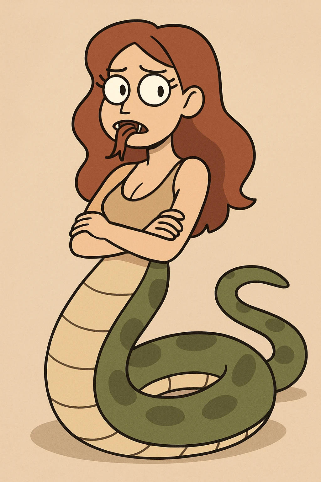 Human snake emoji