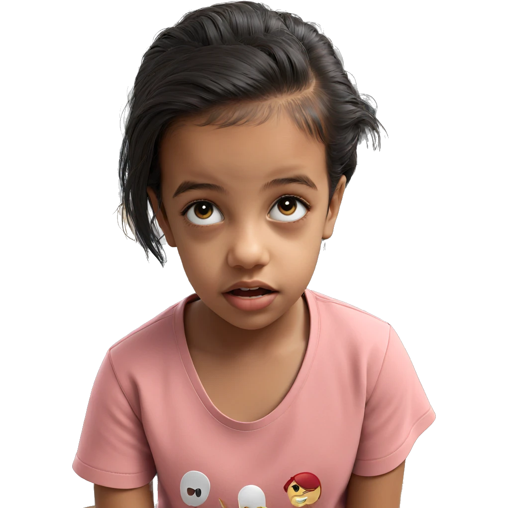 girl in black shirt emoji