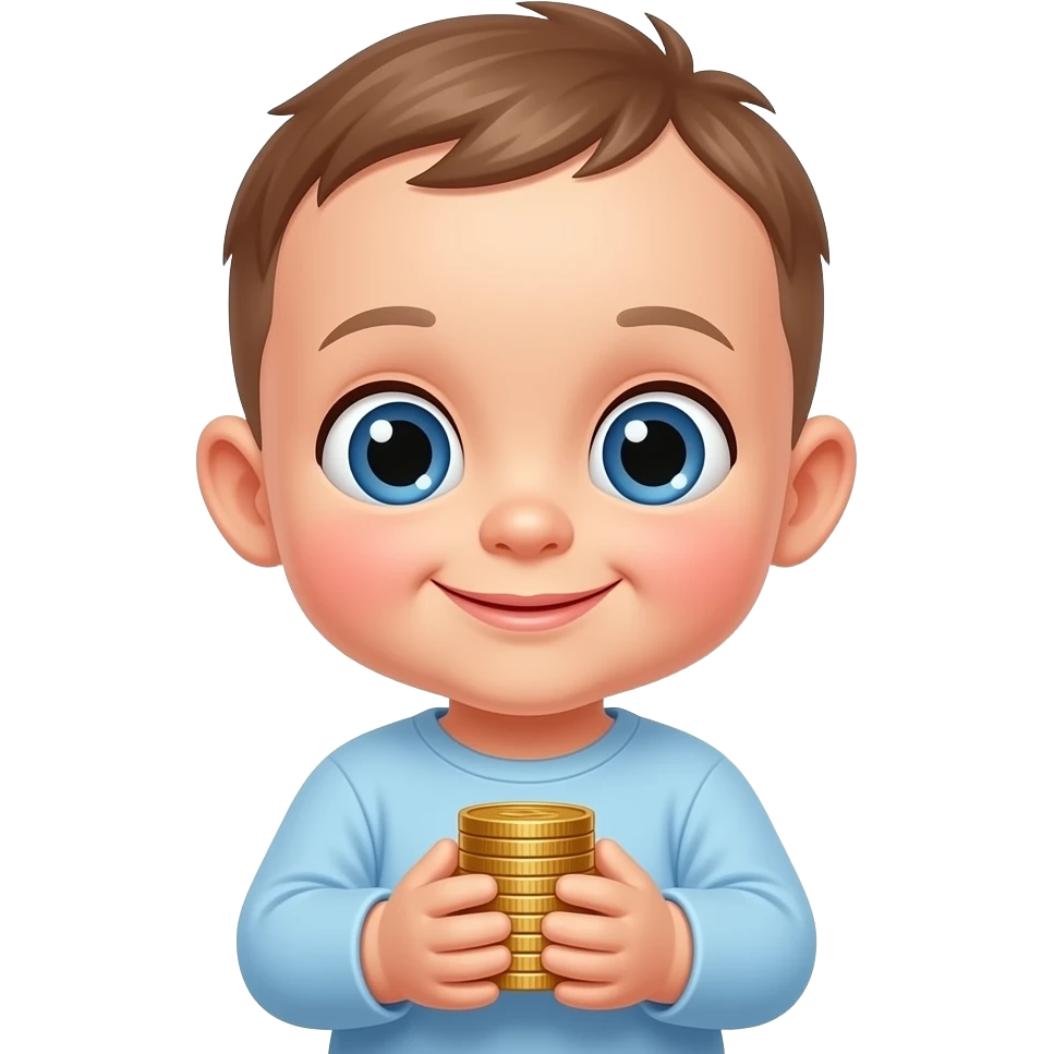 baby with money emoji
