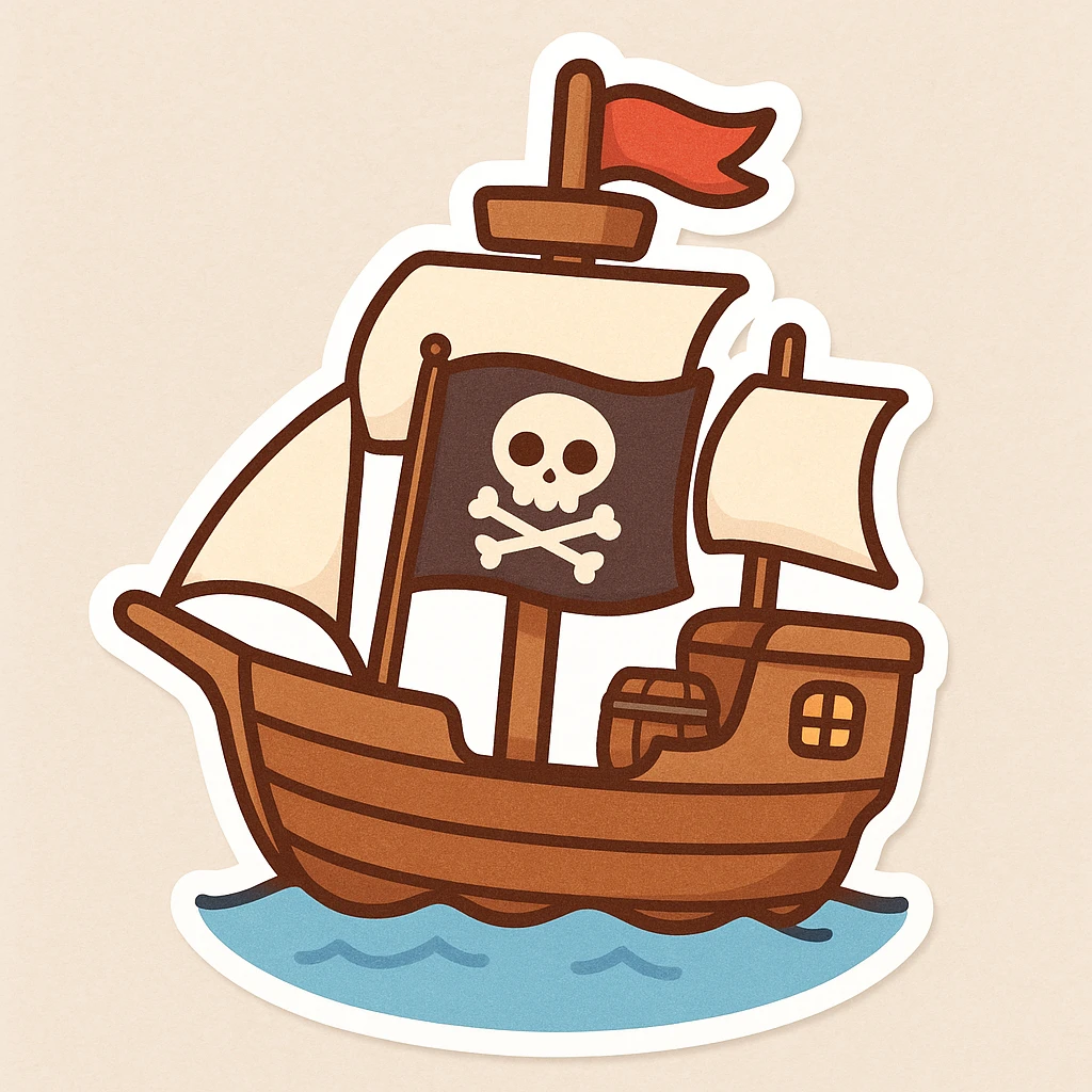 pirate ship emoji