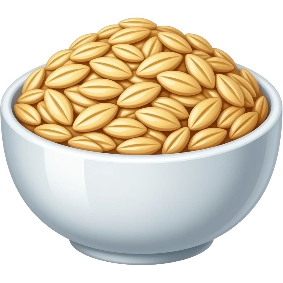 oats served in a bowl emoji