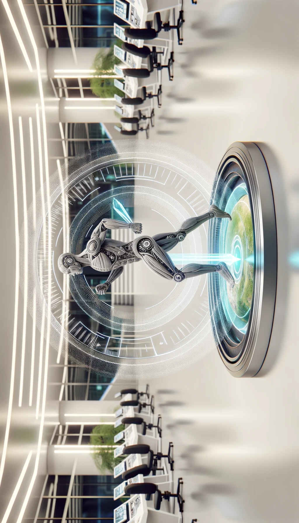 corpo umano anatomico in una palestra con sfondo chiaro e minimal, moderna, che si allena, iperrealistica 4k emoji