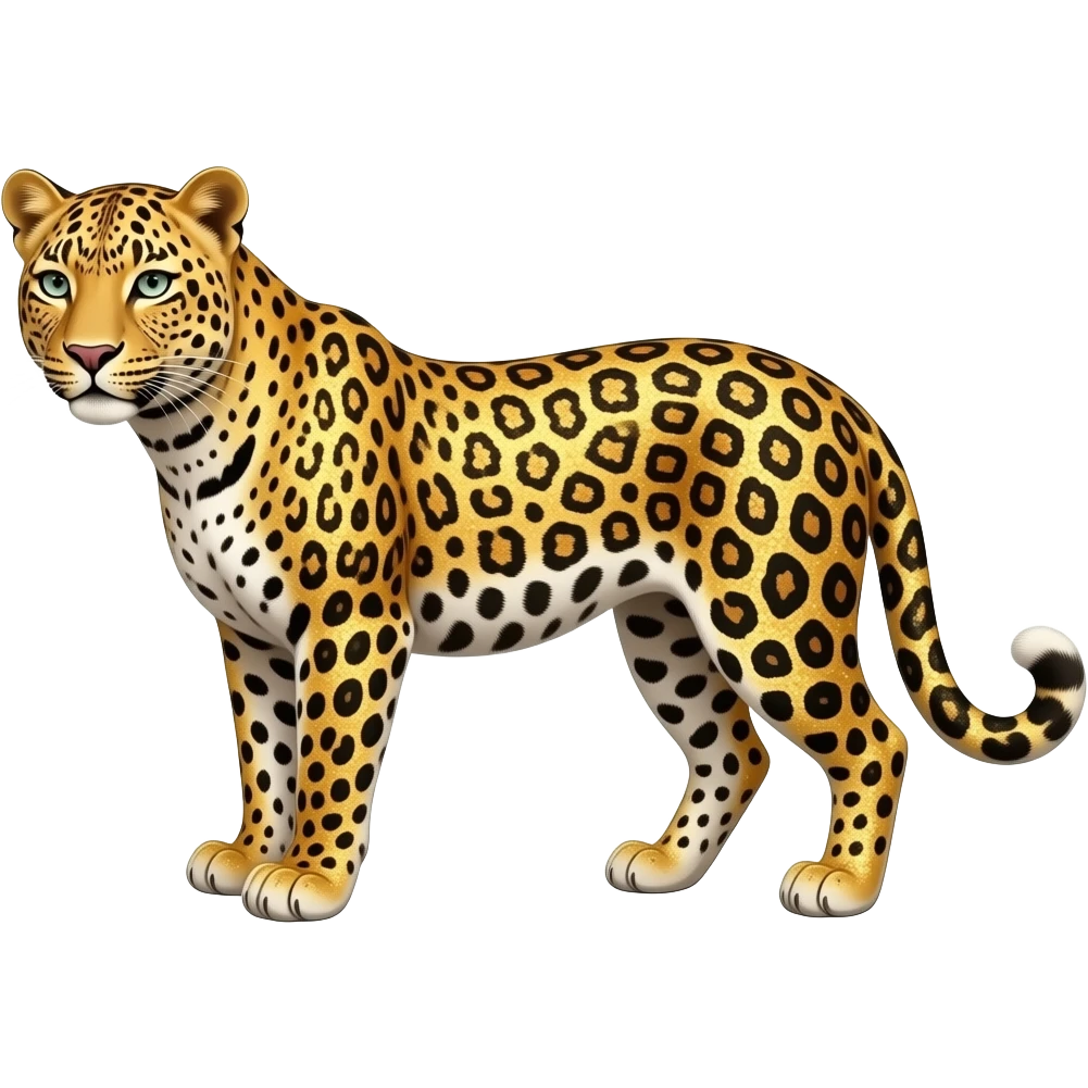 Glitter léopards emoji