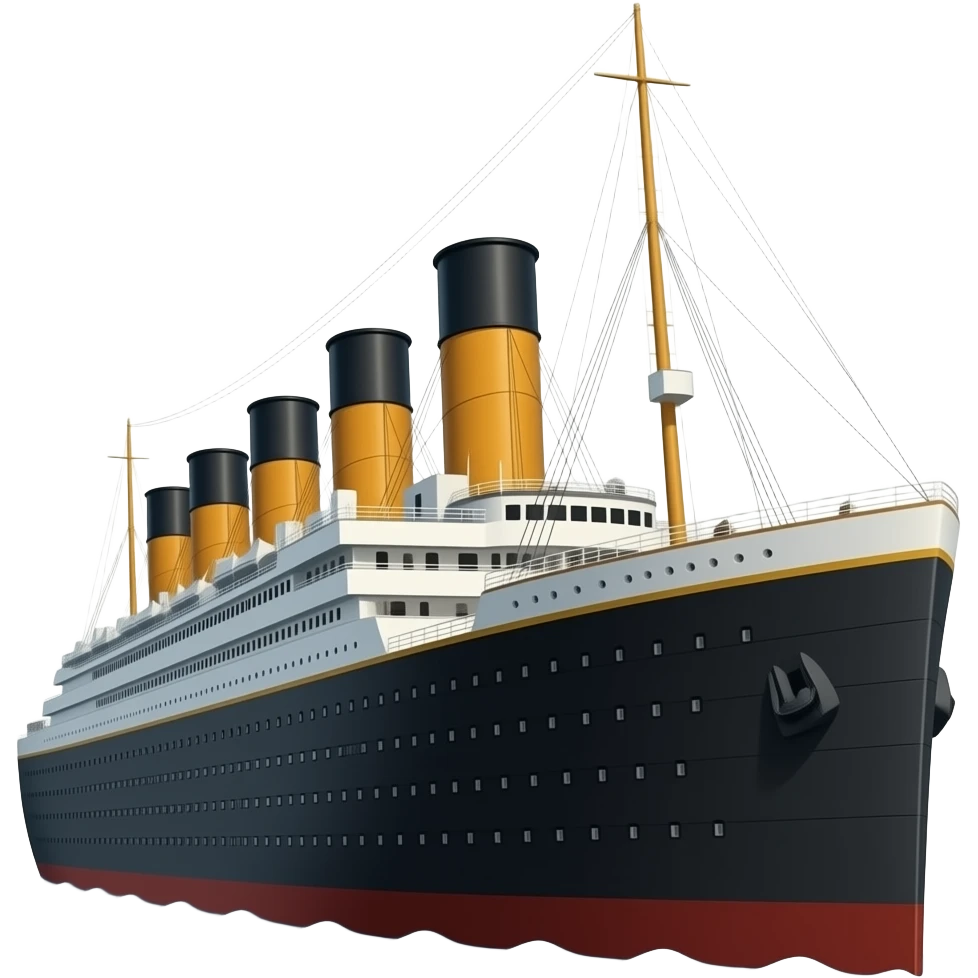 titanic realistic emoji