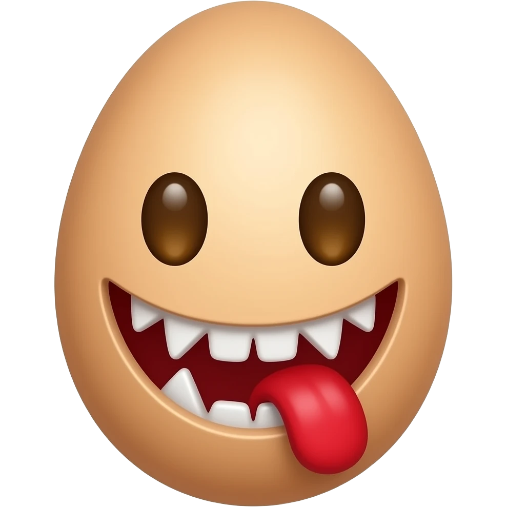 egg sugar villain candy face emoji