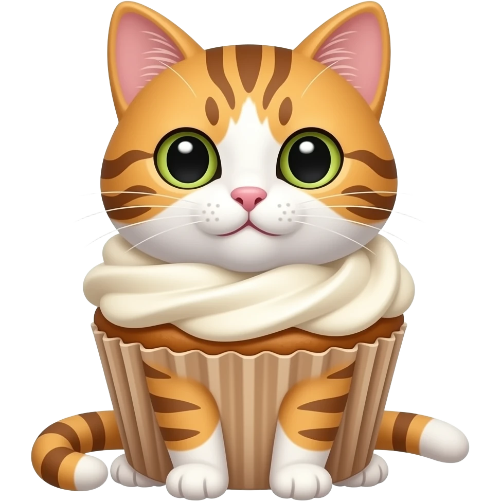 Cupcake kedi emoji
