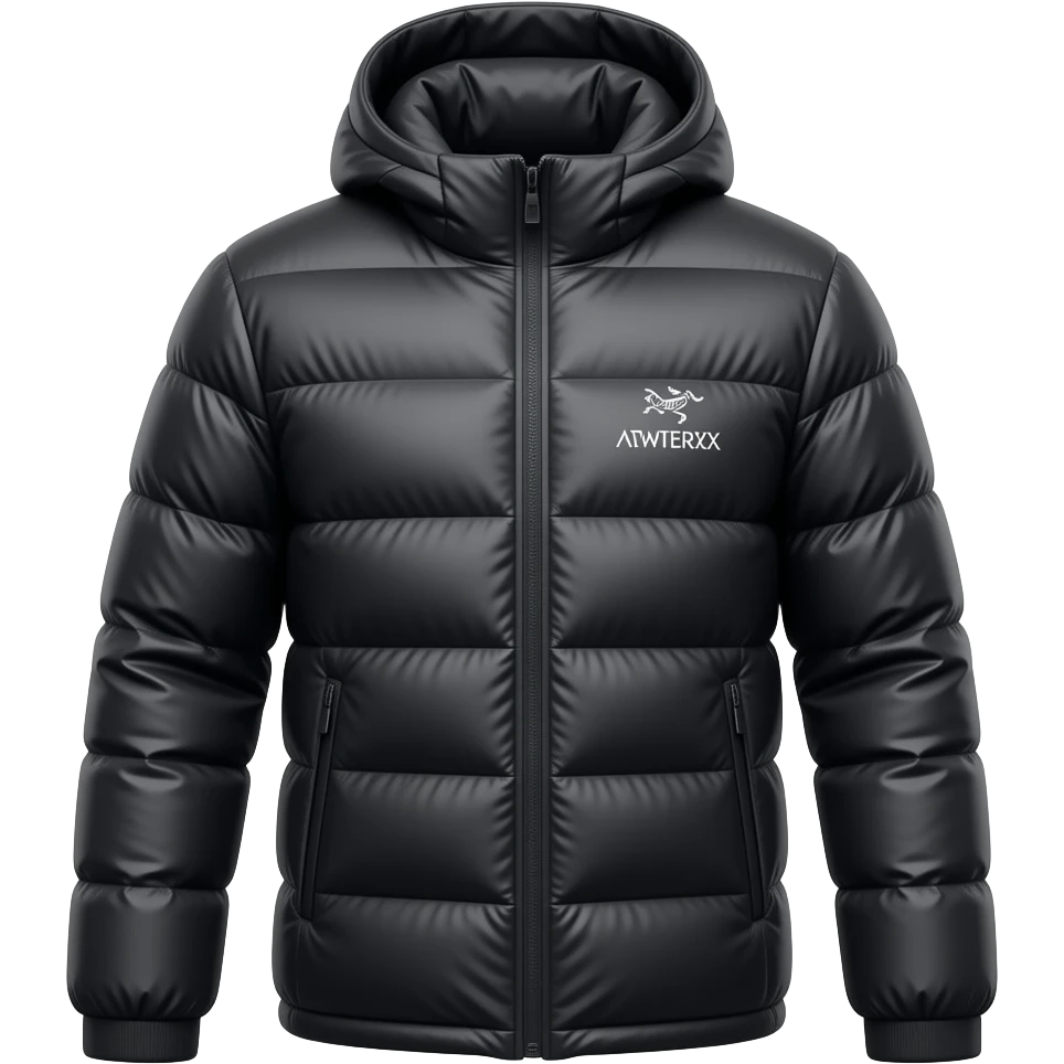 Arc'teryx Black Ribbed Down Jacket emoji