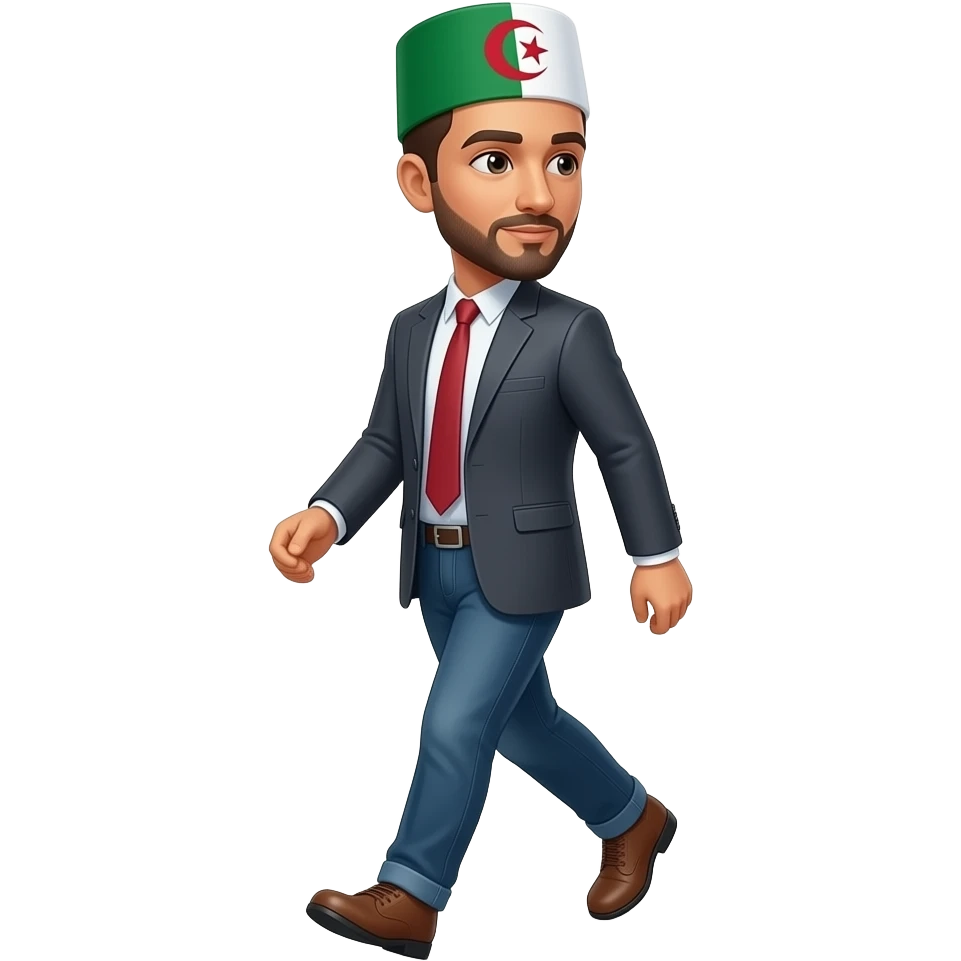 algerian man walking emoji