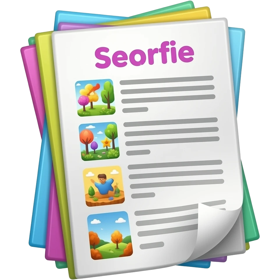 colorful document emoji