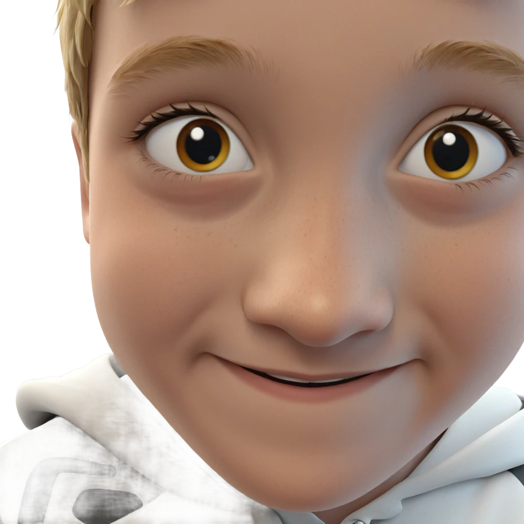 smiling boy with freckles emoji