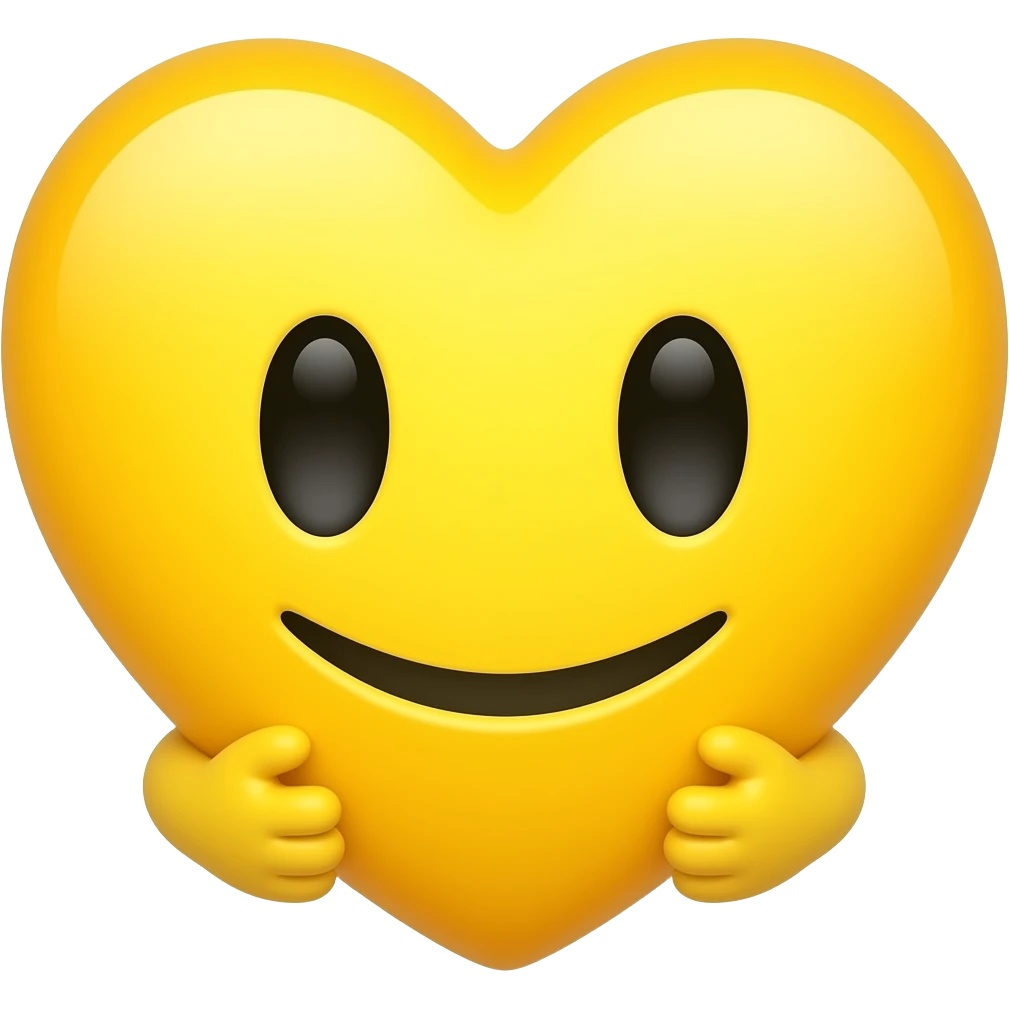 🤗 emoji yellow 💛 emoji
