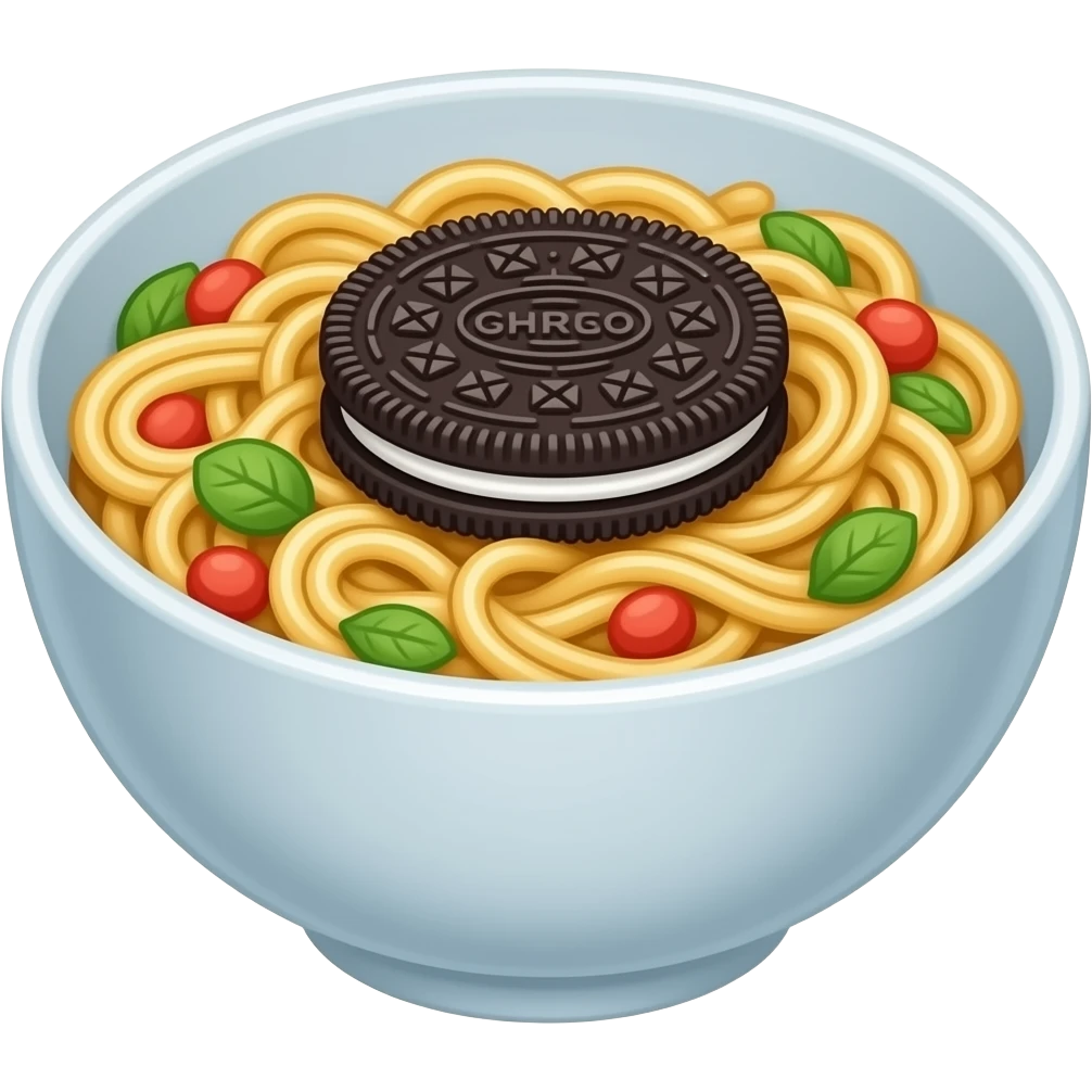Oreo Noodles Emoji emoji