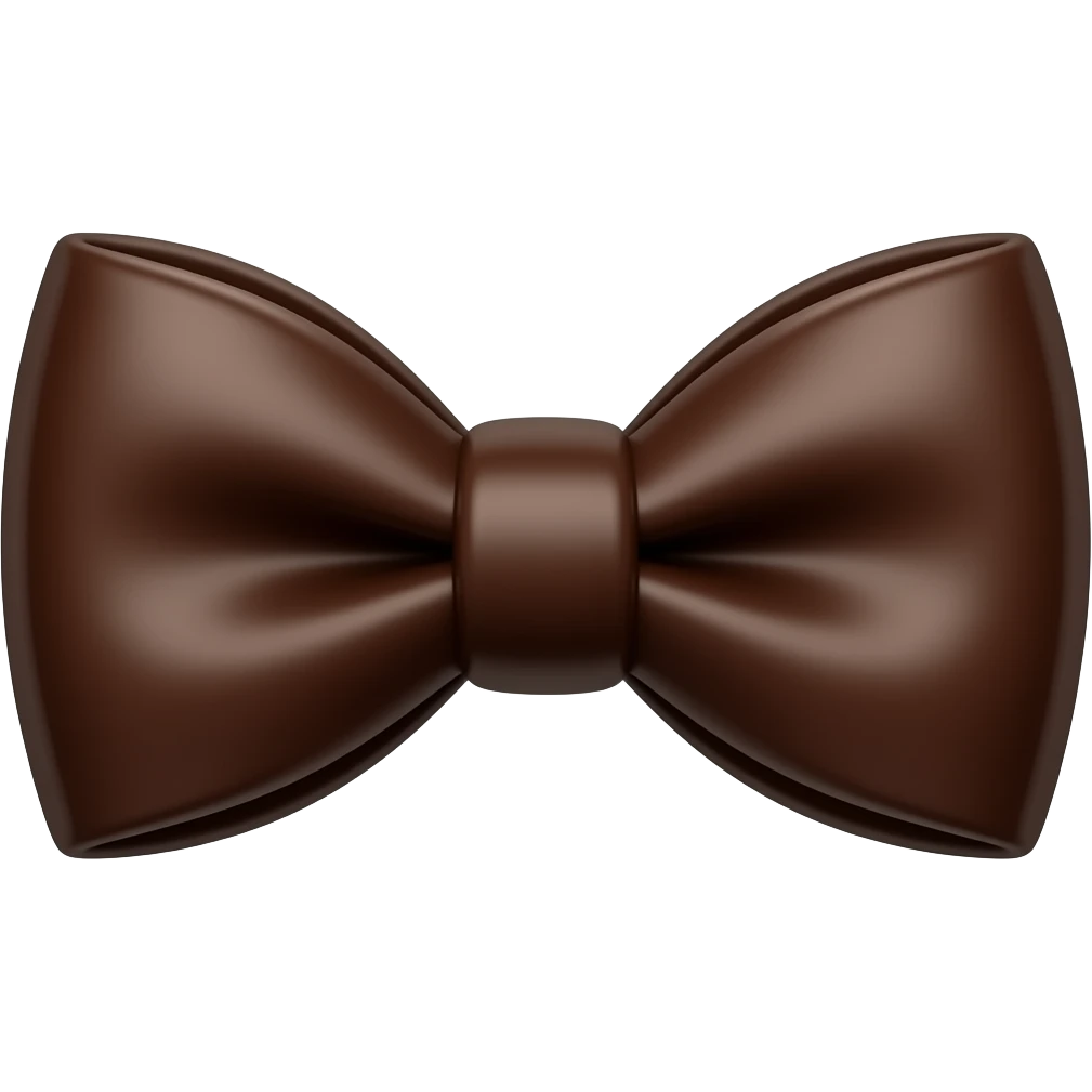 Dark Chocolate bowtie emoji