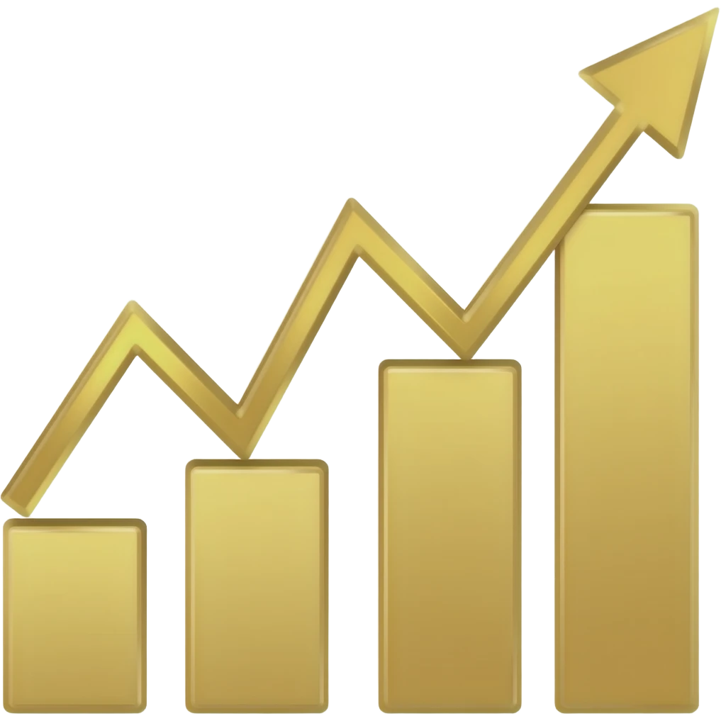 gold ribbon investment curve emoji