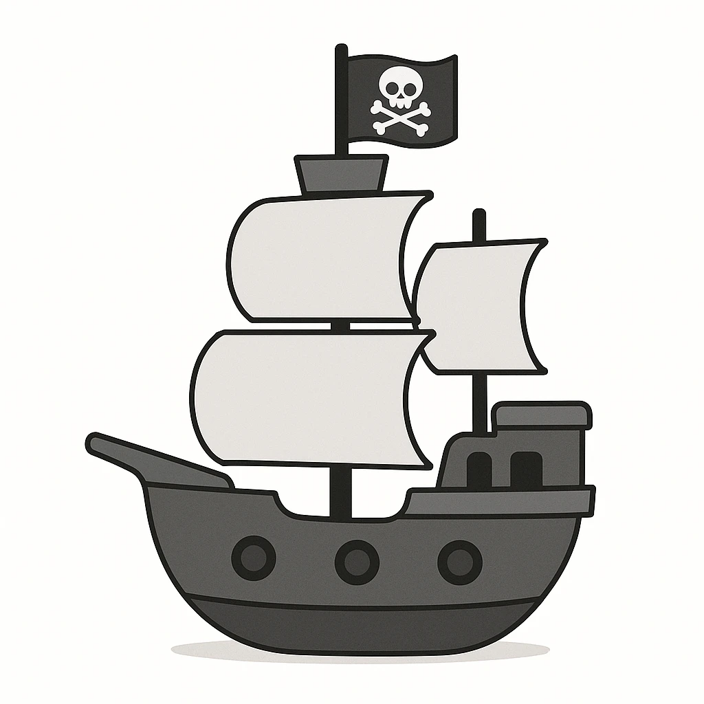 pirate ship emoji