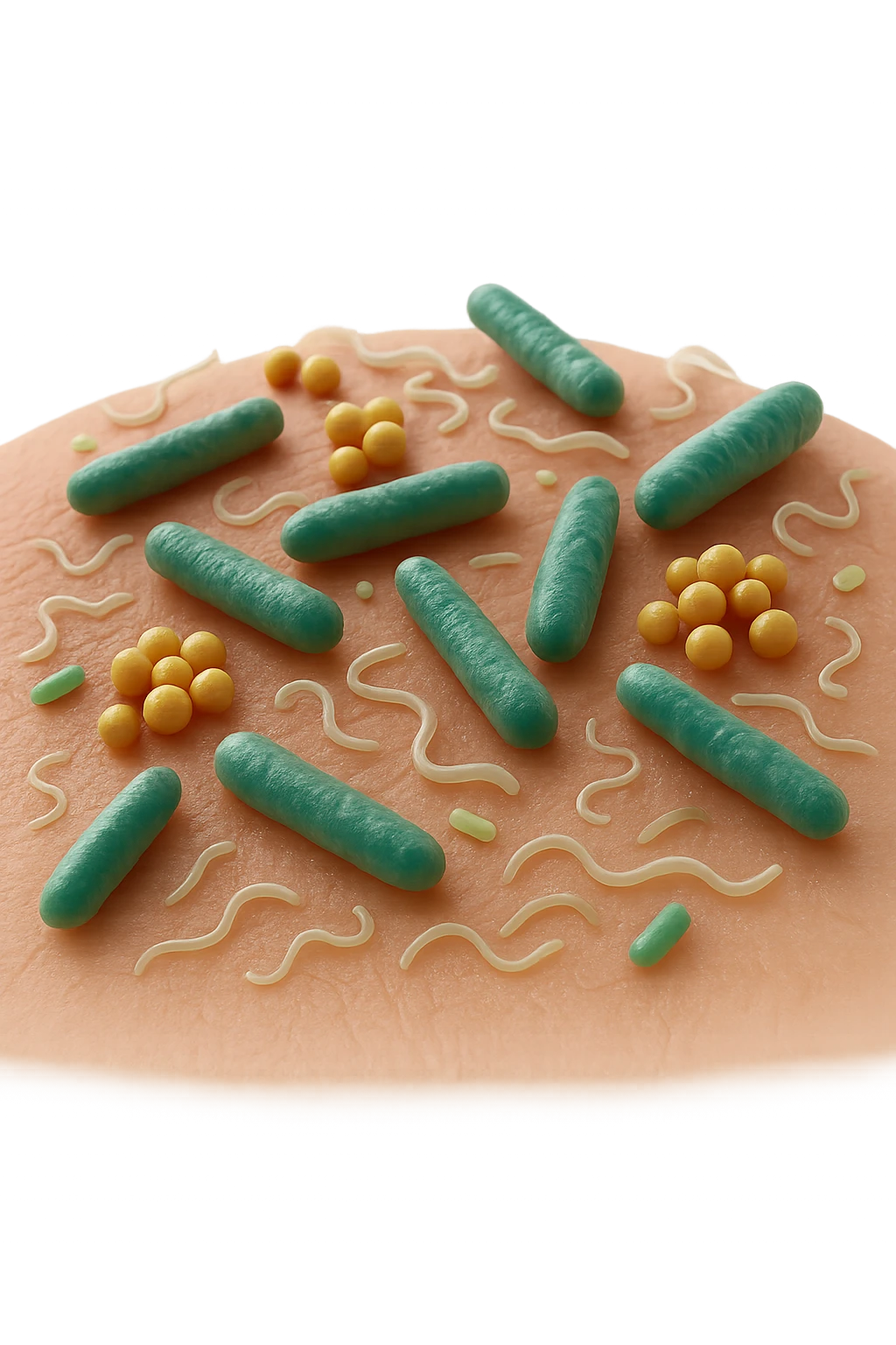 microbiota cutaneo in 3d  emoji