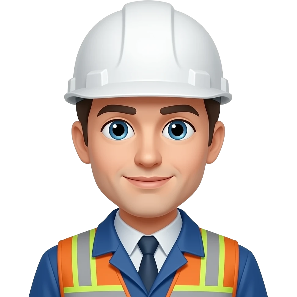 Emoji casco blanco ingeniero emoji