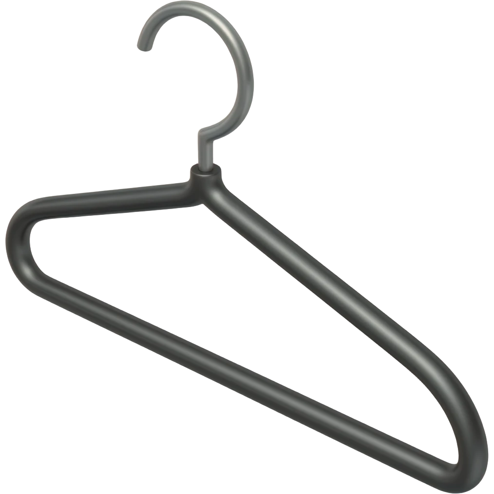 black hanger on side emoji