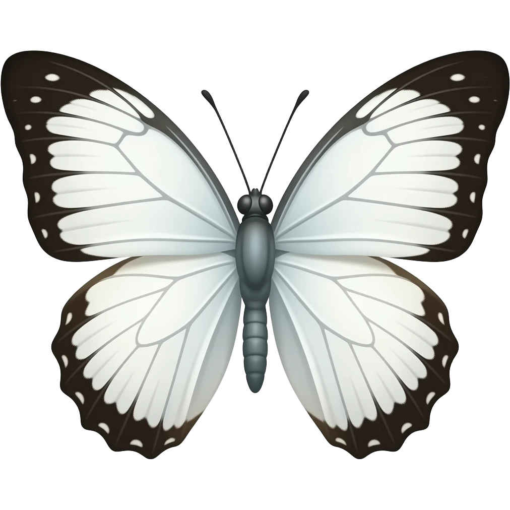 White butterfly emoji