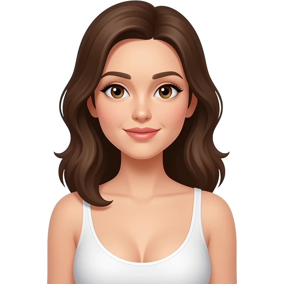 Mulher como peitos de fora emoji