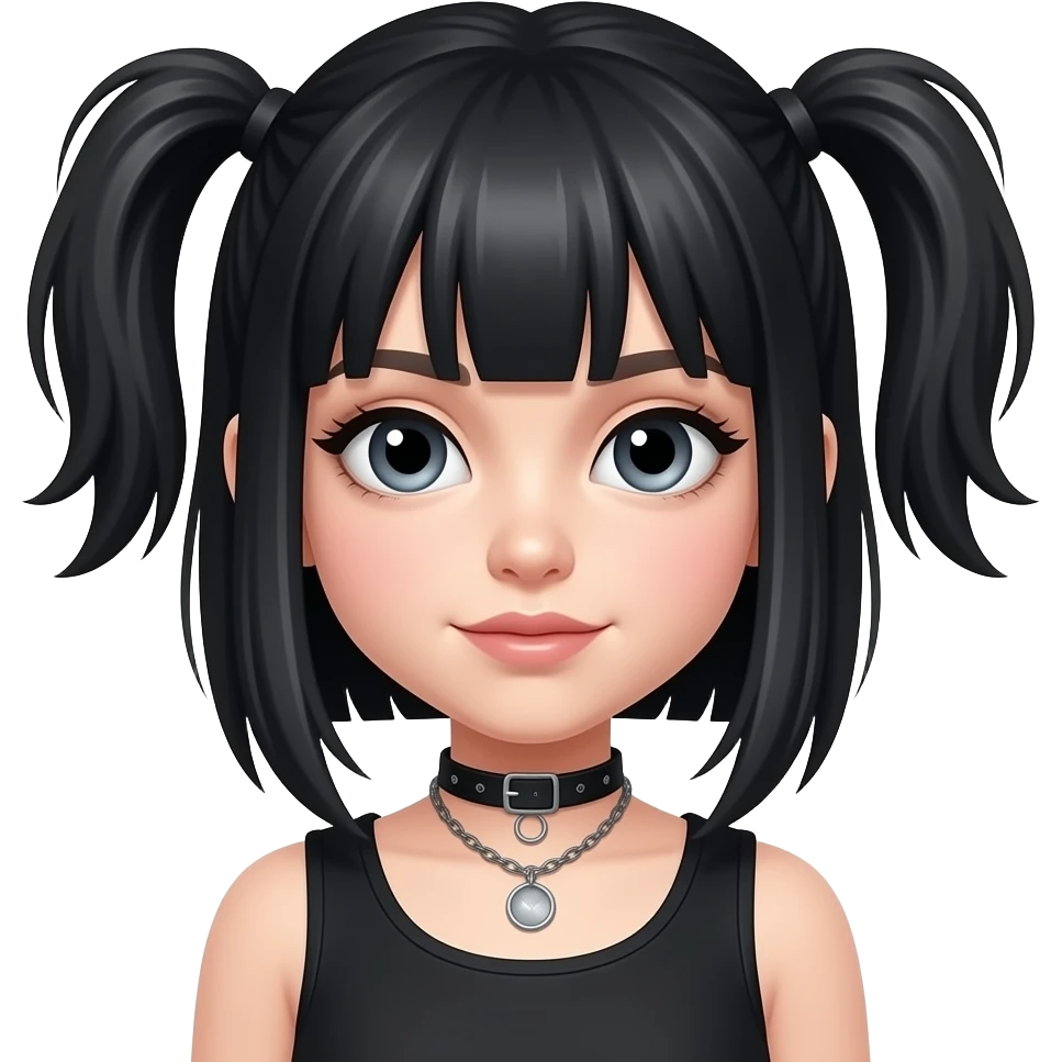 An Emo girl emoji