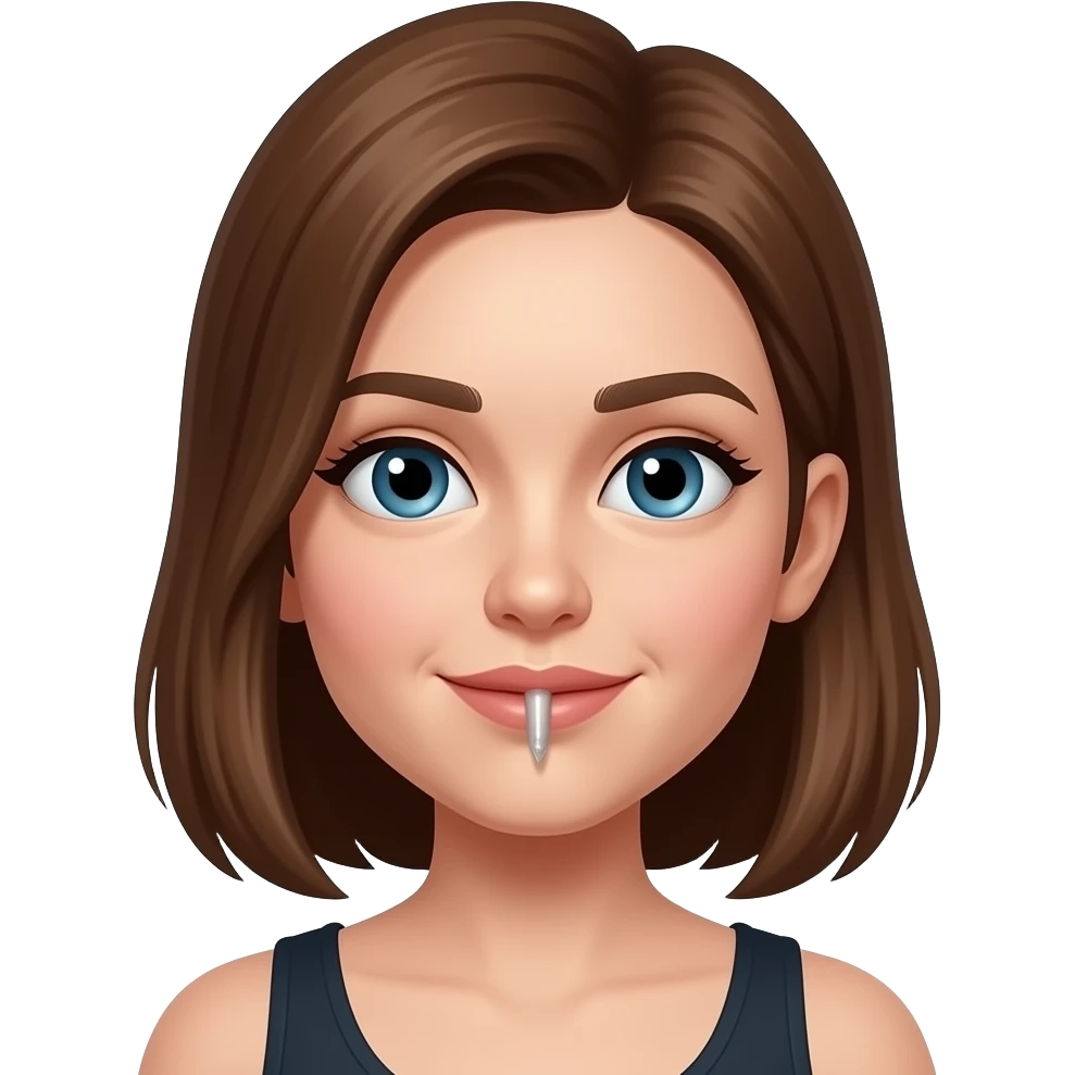 girl with anal plug on emoji