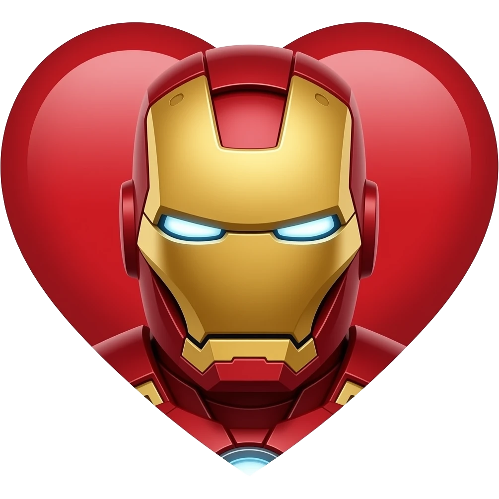 Iron Man love you 3000 emoji