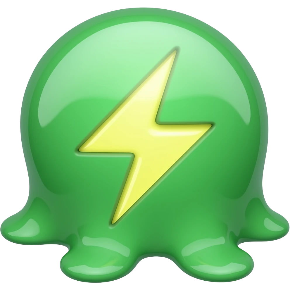 Electric slime emoji