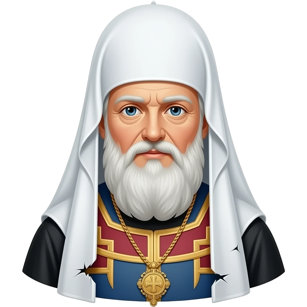 Patriarch Kirill in torn clothes emoji