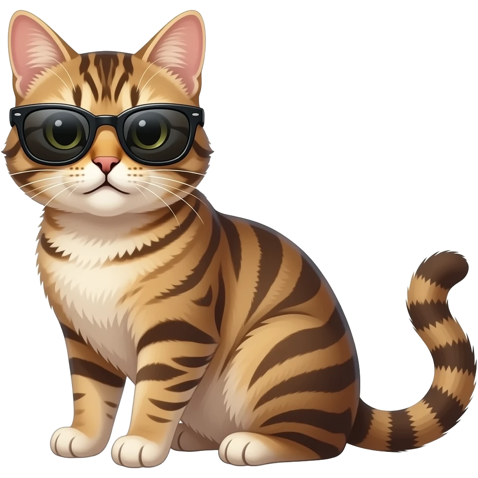 Cat wearing sunglasses emoji