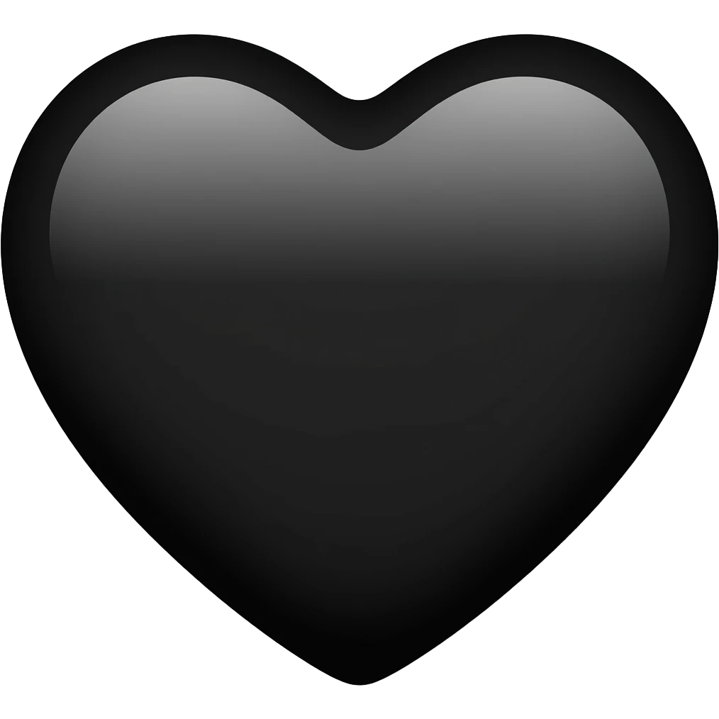 black heart emoji