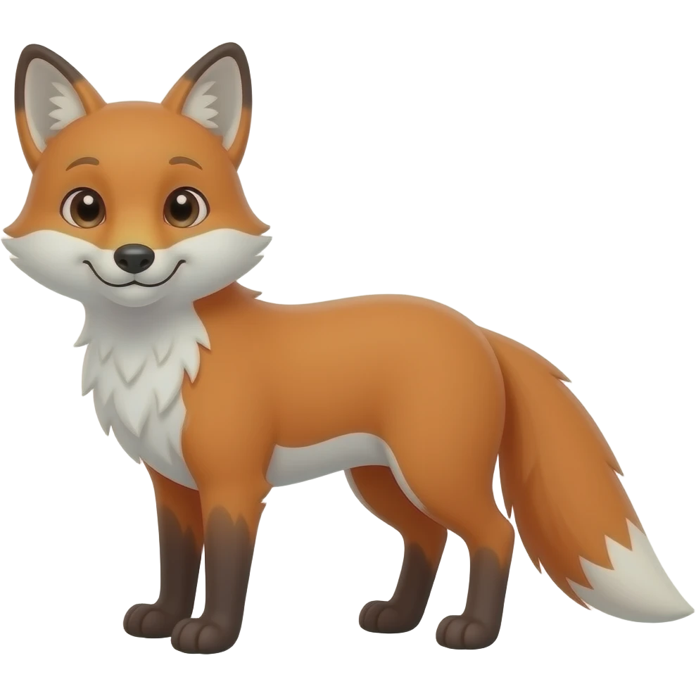a fox is under the sun emoji